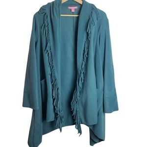 Women Within Blue Shaw Coat Size Medium